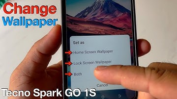 How to Change Wallpaper on Tecno Spark GO 1S