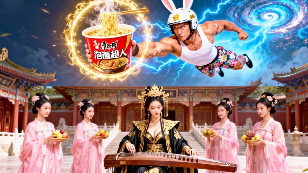 外卖员穿越成团宠，靠泡面辣条征服女帝！