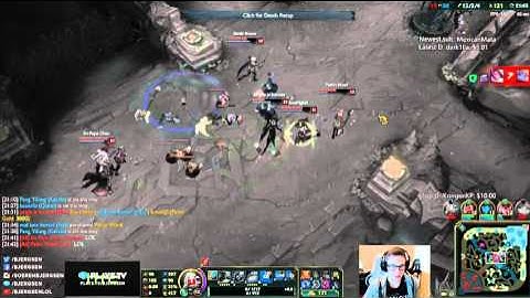 Poppy ult + Thresh hook funny interaction ft. Doublelift and Bjergsen