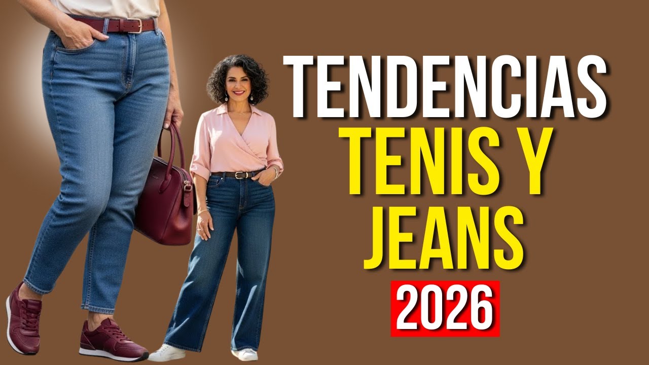 Jeans y tenis 2026: lo que se ve moderno a los 40+