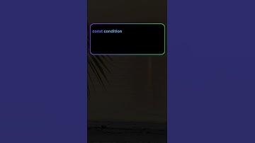Did you know #2 -Ternary operator for concise if-else conditions #javascript #coding #didyouknow