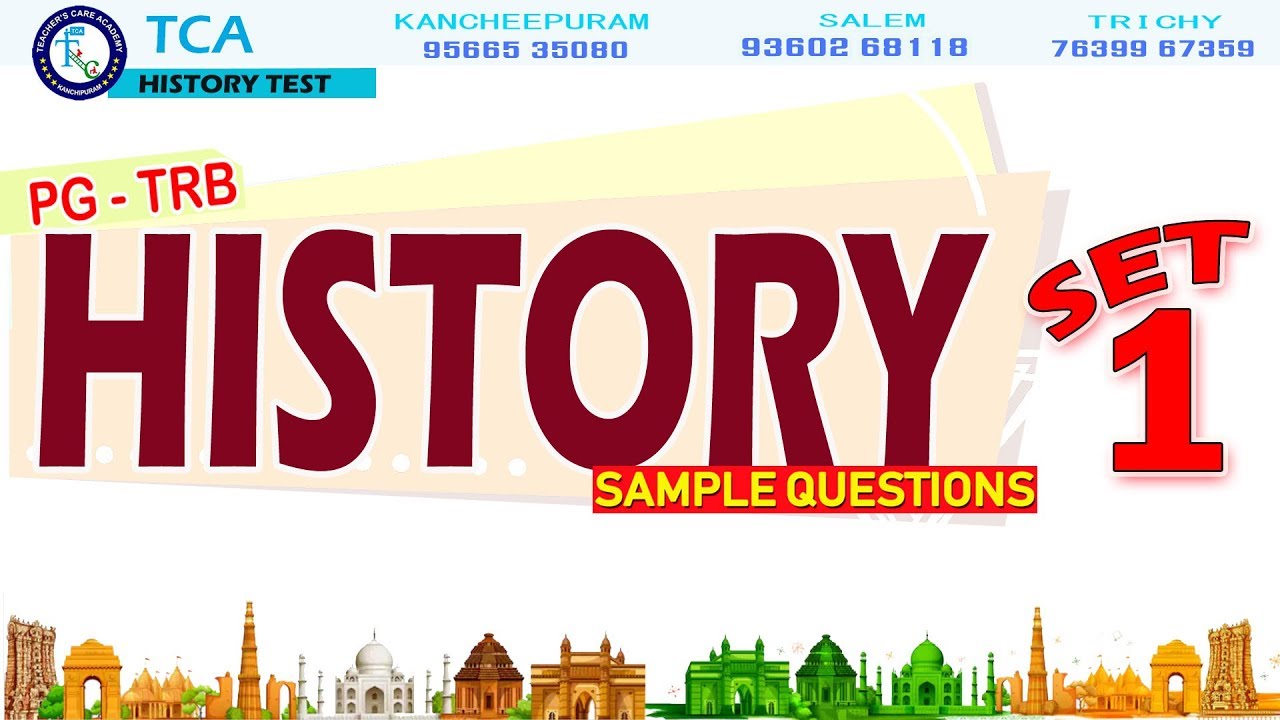 online test javascript PGTRB - HISTORY SAMPLE TEST 1