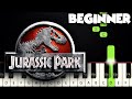 Theme from jurassic park  beginner piano tutorial  sheet music by betacustic