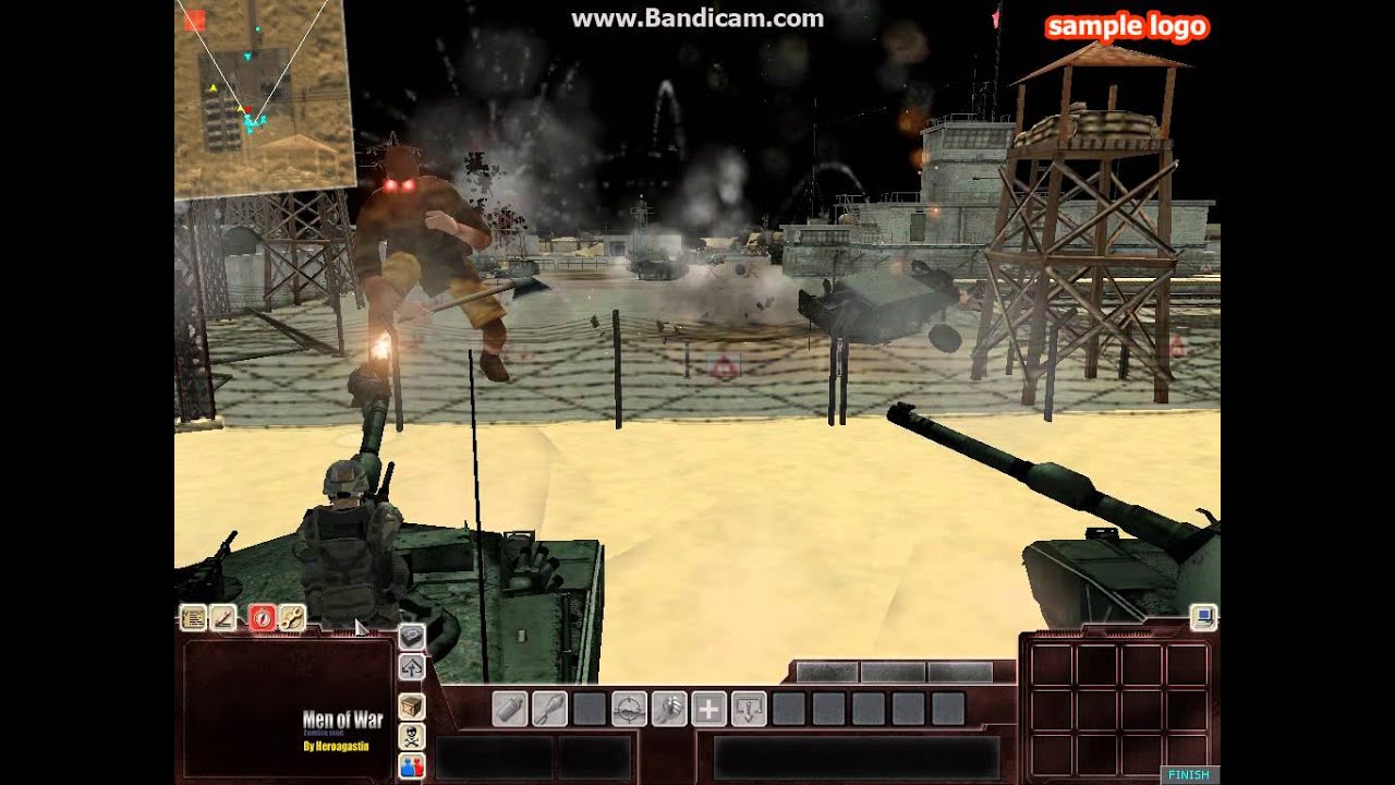 men of war zombie mod boss - YouTube