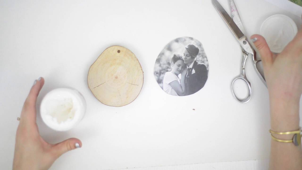 DIY Photo Transfer Ornaments YouTube