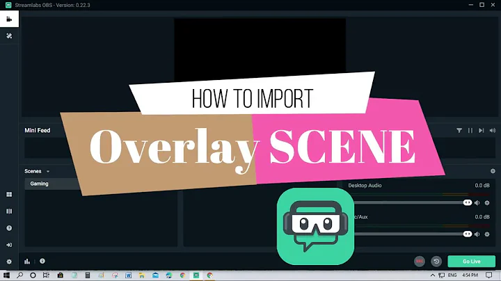 HOW TO IMPORT or EXPORT SREAMLABS OBS OVERLAY SCENE & COPY TO ANOTHER ACCOUNT