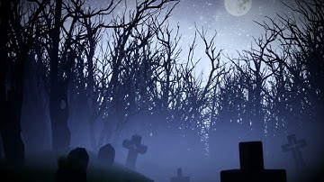 Haunted Graveyard – Moonlit Gothic Forest