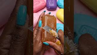 ASMR Dettol Soap Cutting 🧼🔪 | Satisfying Antiseptic Soap Slicing &amp; Powder Crumble#ASMR #Satisfying