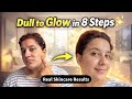 How to Get Glowing Skin at Home | 8 Step Skincare Routine for Instant Glow @thatgirlwidcurlyhair