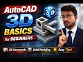 Learn AutoCAD 3D from Scratch | Basic Commands Explained