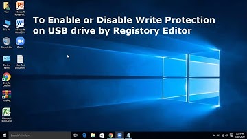 To Enable or Disable Write Protection on USB drive with Registry editor