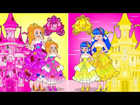 Pink VS Yellow Challenge (Cartoon Animation)