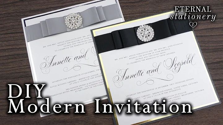 How to make elegant modern wedding invitations | Wedding Invitation DIY | Eternal Stationery