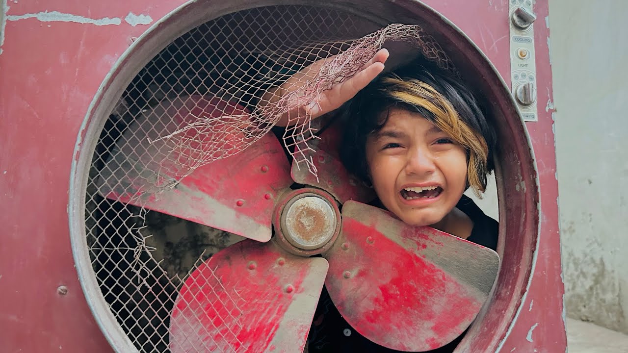 Living 24 hours in air collar 😳 || Ali ki garden pankhy me phans gai 🥺