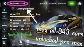 asphalt 8 v6.3.1 all cars max pro unlocked