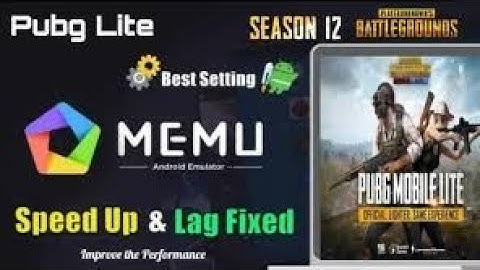 Memu Emulator Speed Up And Lag Fix In PUBG LITE Improve the Performance Low End PC PUBG LITE 2020