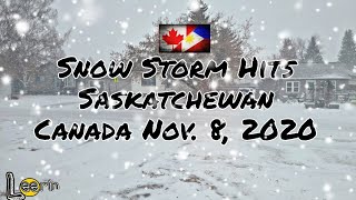🇨🇦🇵🇭Snow Storm Hits Saskatchewan Canada