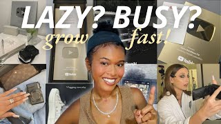 Lazy & Busy Girl Guide to YouTube (effortless hacks, best practices + strategies to stay consistent)