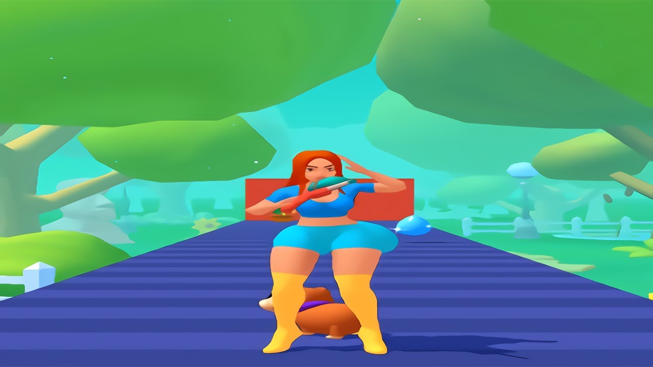 MAX LEVEL in Squirt Gun Girl: Garden Runner
