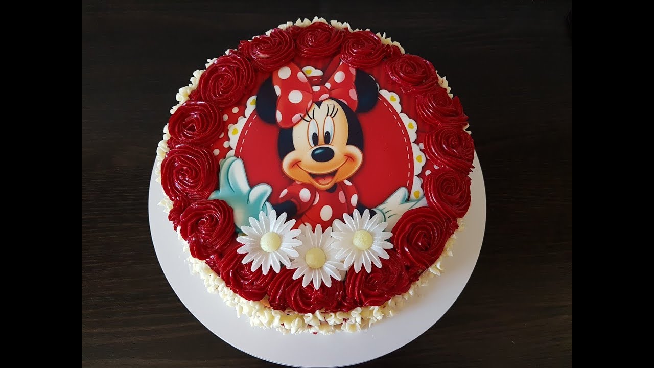 Tort Minnie Mouse Minnie Mouse Cake Bubu Cuisine Youtube