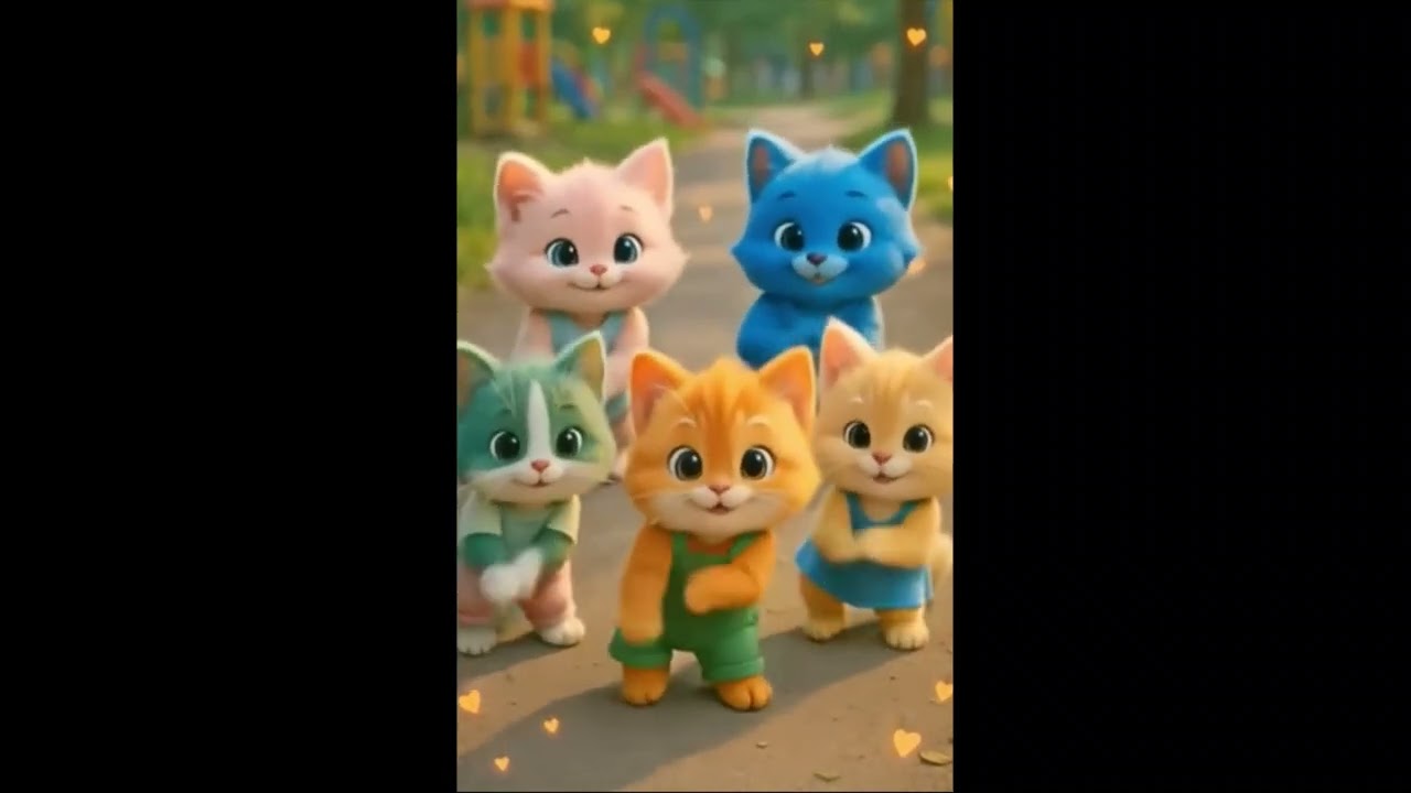 Small cats dancing (Baby shark)