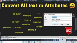 How to convert Text to Attributes at a time