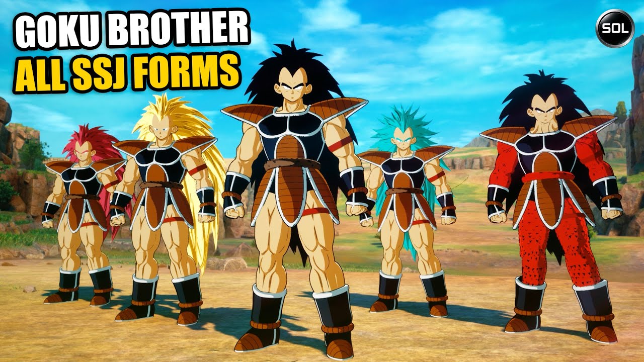 Raditz All Transformation Forms And Skills - Dragon Ball Super Sparking Zero