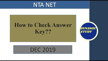 How to check answer key? UGC NTA NET