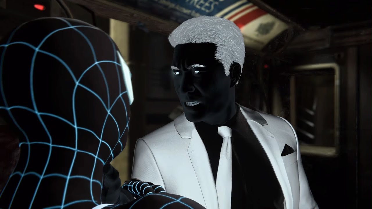 Peter Vs Mr Negative Train Fight With The Negative Suit - Spider-Man Remastered