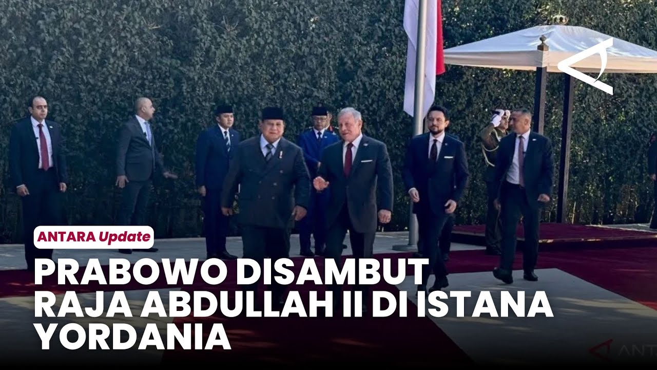 Presiden Prabowo disambut Upacara Kenegaraan oleh Raja Abdullah II di Yordania