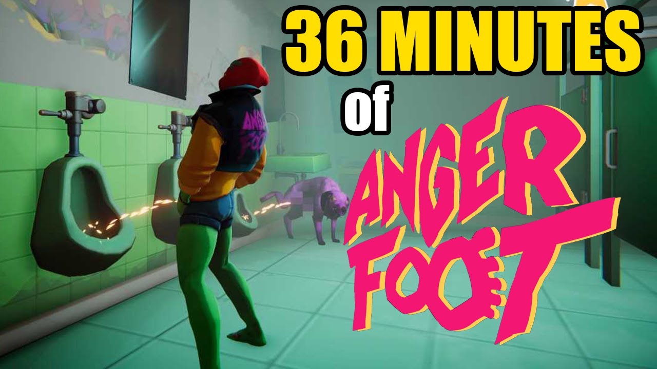Anger Foot - 36 Minutes of Indie Kicking Madness | First Boss Fight