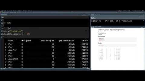 OLS Regression Example - Part 1