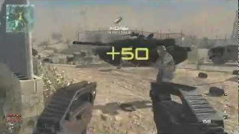 PS3 MW3 M.O.A.B. Fail on Dome (Infected - Knife vs. FMG9)