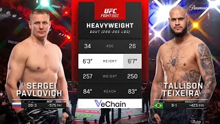 Sergei Pavlovich Vs Tallison Teixeira FULL FIGHT HIGHLIGHTS UFC Macau RECAP