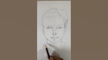 An easy way to skech a face #art #drawing #sketch #shorts #ytshorts #tutorial