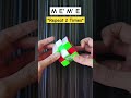 Meme method how to solve rubics cubr cuber