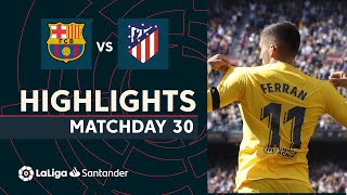 Resumen de FC Barcelona vs Atlético de Madrid (1-0)