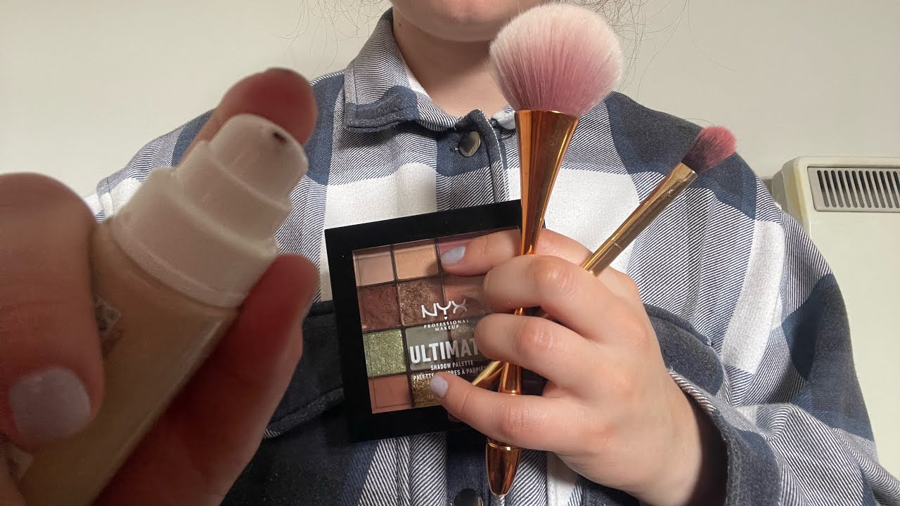 ASMR makeup 🎀🙌 fast & aggressive 🫠 no talking