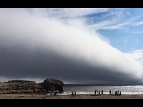 Bizarre fast moving wall of fog caught on camera