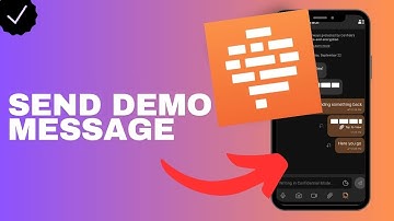 How to send a demo message in the Confide app?