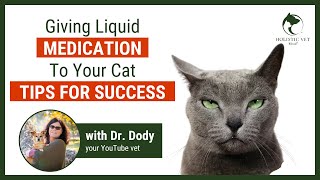 How to get a cat to take liquid medicine