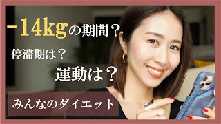 Sub)【60→46kg】どのくらいで14kg痩せた？運動は？【みんなのダイエット】1万人記念