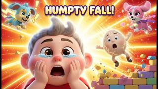 Humpty Dumpty Song for Children 🥚 | Funny 3D Nursery Rhymes & Kids Songs | Shin Adventure