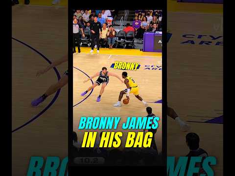 Bronny James is looking SHIFTY😤