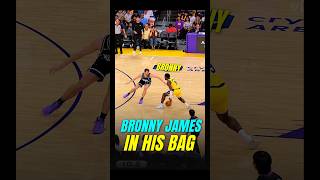 Bronny James is looking SHIFTY😤