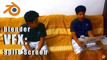 Blender VFX : Split Screen Effect #b3d