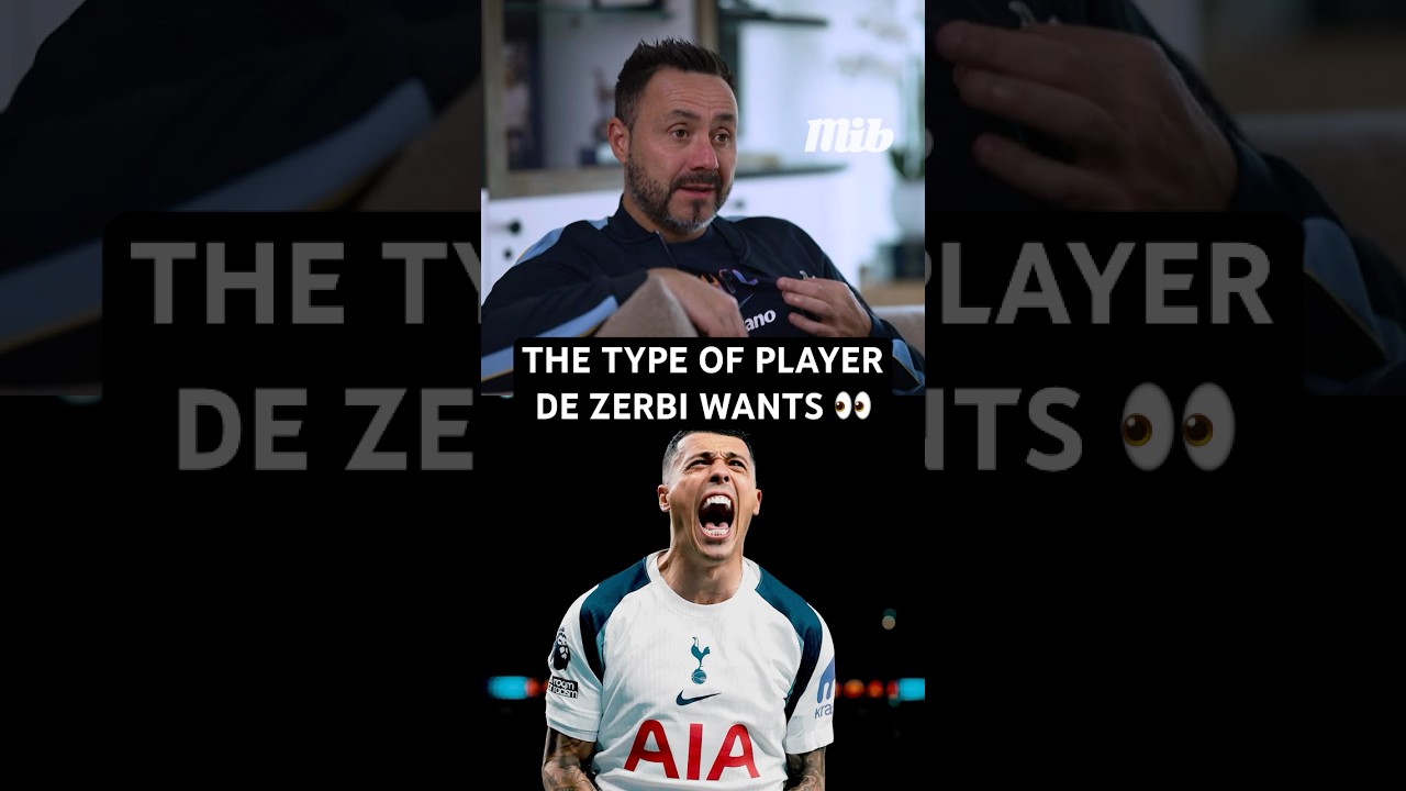 "I WANT PLAYERS WHO ARE PROUD TO WEAR THIS SHIRT” Roberto De Zerbi on Tottenham players