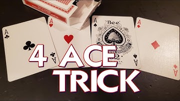 Card Magic Trick: Four Ace Production that ANYONE can do