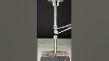 Diamond Piece Friction Test | Two Nuts Drill Experiment part 2 #Satisfying #Experiment #Shorts