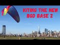 Kiting the BGD Base 2 at Liberty State Park